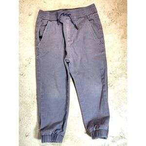 Hudson Gray Elastic Waist Jogger Pant Pockets Faux Tie Front 3T